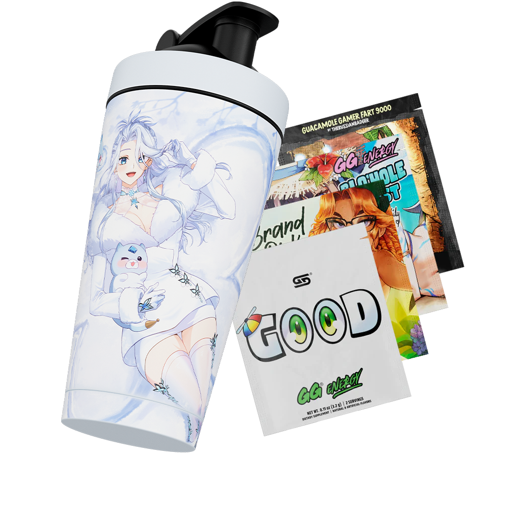Waifu Cups x AmaLee: Snow Bunny Metal Shaker