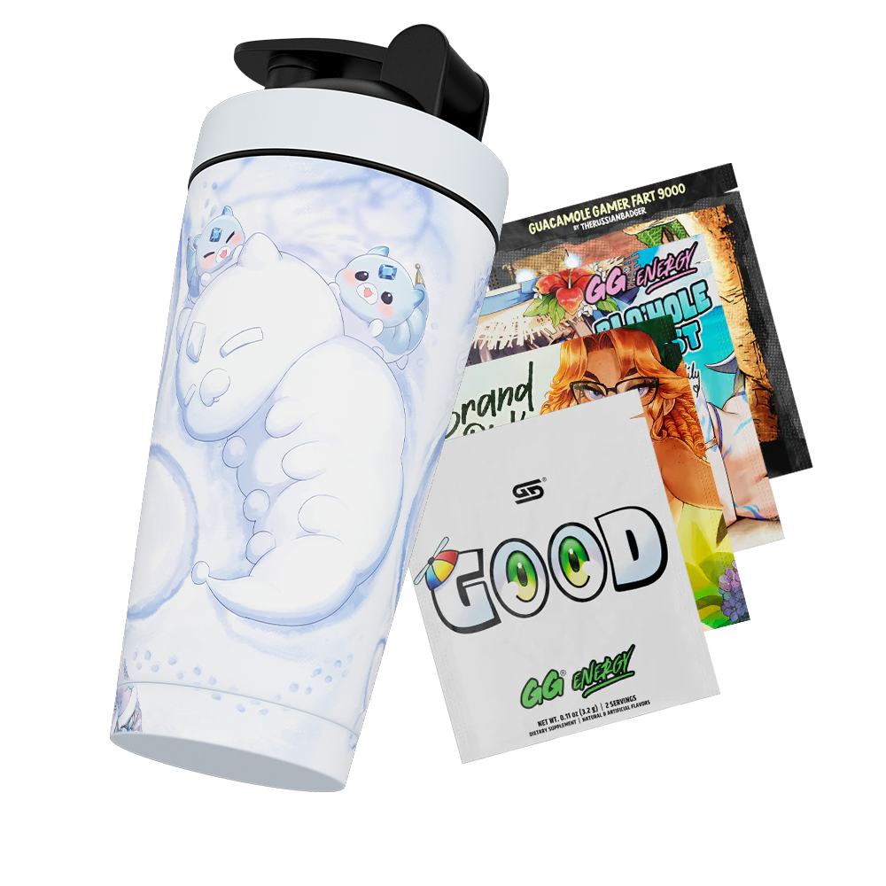 Waifu Cups x AmaLee: Snow Bunny Metal Shaker