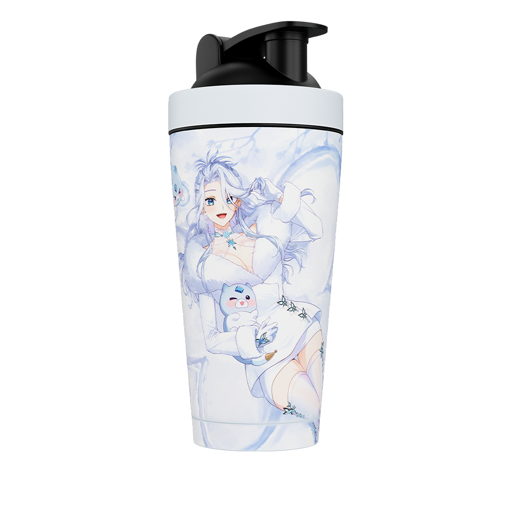 Waifu Cups x AmaLee: Snow Bunny Metal Shaker