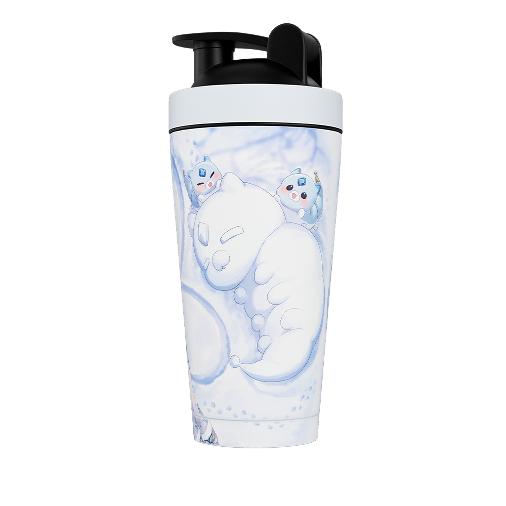 Waifu Cups x AmaLee: Snow Bunny Metal Shaker