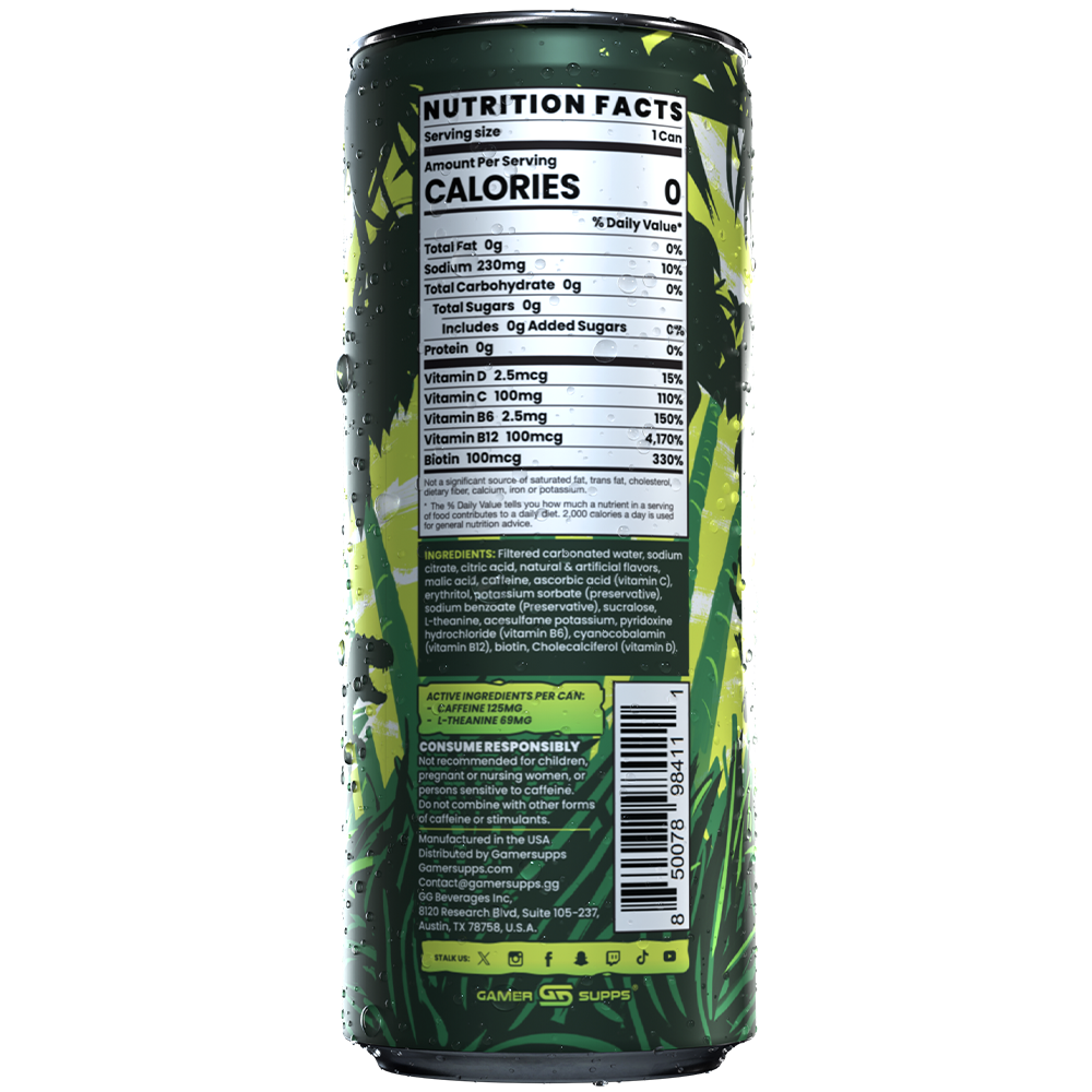 GG® Sugar Free Premium Energy - Single Can Blind B